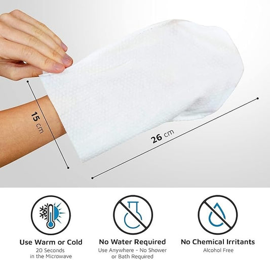 Burete Tip Mănușă Antibacterian cu Clorhexidină și Aloe Vera – 8 Bucăți/Pungă