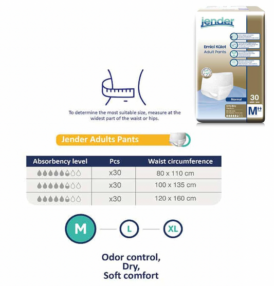 Scutece Tip Chilot Adulți Jender, Mărimea L, 90 Buc (3x30)