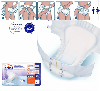 Scutece Adulți Lorina M – Pachet Promo 60 Buc (2x30)