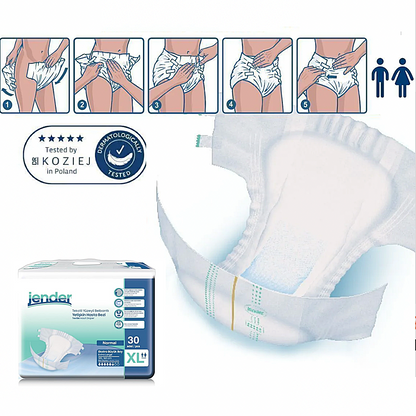 Scutece Adulți Jender, Mărimea L, 90 Buc (3x30)