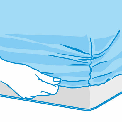 Huse pat/targă de unică folosință, 210x100 cm, material netesut, cu elastic, set 10 bucăți