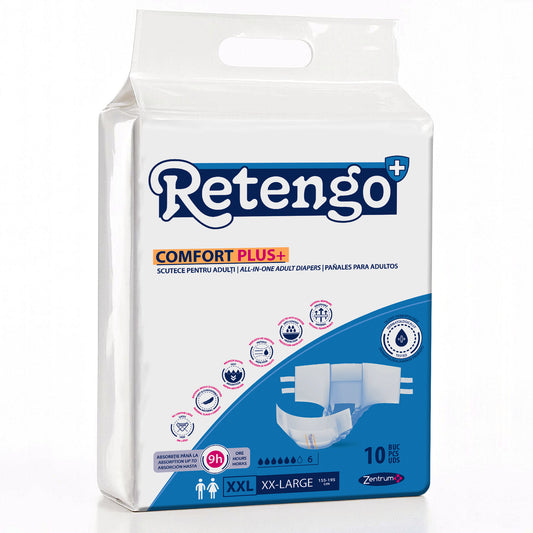 Scutece Adulți Retengo Comfort Plus XXL - Pachet 10 Bucăți