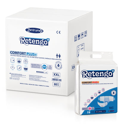 Scutece Adulți RETENGO Comfort Plus, Mărimea XXL, 80 Buc