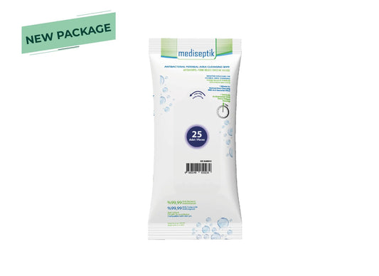 Servetele antibacteriene pentru igiena perienala, pachet 25 buc, eficacitate 99.99%