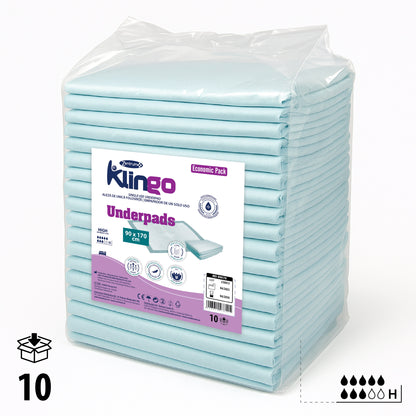 Aleze de unică folosință 90x170 cm – 10 bucăți