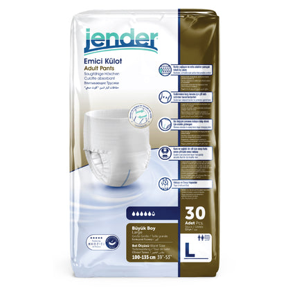 Scutece Chilot Incontinență Jender, Mărimea L, 30 Bucăți